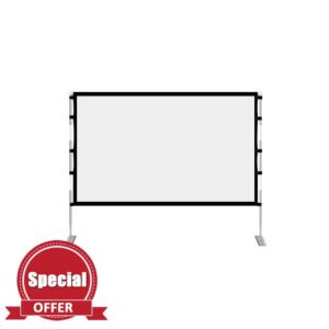 ideo projection screens With Stand Foldable Portable Movie Screen