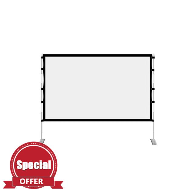 ideo projection screens With Stand Foldable Portable Movie Screen
