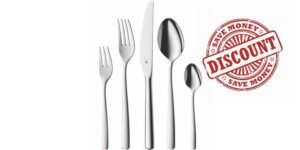 WMF Cutlery Set 60-Pieces for 12 Persons Boston Cromargan 18/10 Stainless Steel Brushed