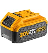 INGCO 20V 2.0Ah Lithium-Ion Battery Pack, Compatible with All INGCO 20V Power Tools, Charger not ...