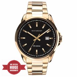 Accurist 7289 Mens Black Contemporary Watch