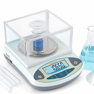 CGOLDENWALL Lab Digital Scales 0.01g Precision Analytical Electronic Balance Jewelry Scales Kitchen Weighing Scale Calibrated & Ready to Read (2000g