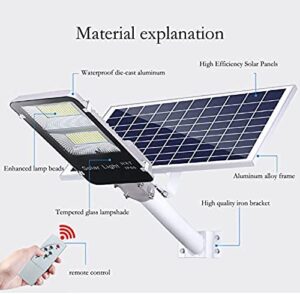 Solar Security Flood Light Motion Sensor Ip65 Waterproof with Remote for Backyard