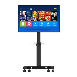 Mobile TV Cart With Rolling Wheels For 32-65 Inch Screen TVs Shelf