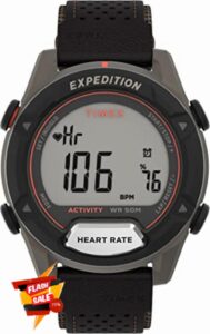 Timex Expedition Rugged Digital Men'S 43mm Leather Strap Watch TW4B271