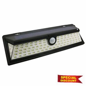 ADITAM 90 LED Solar Powered Outdoor Security Lights Waterproof Solar Motion Sensor Patio Driveway Lighting (90 LEDs) Double the comfo