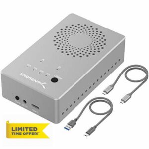 Sabrent Tool-Free USB Type-C Dual Docking Station for PCIe NVMe M.2 SSDs with Offline Cloning Function (EC-SSD2)
