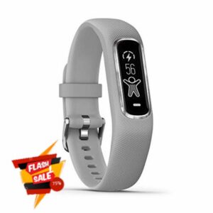 Garmin Small/Medium vivosmart 4 Smart Activity Tracker with Wrist-Based Heart Rate and Fitness Monitoring Tools - Grey