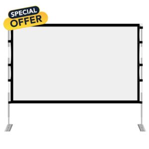 ideo projection screens With Stand Foldable Portable Movie Screen