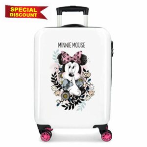 Disney Minnie Style Multicoloured Cabin Suitcase 37 x 55 x 20 cm Rigid ABS Combination Lock 38.4 Litre 2.9 kg 4 Double Wheels Hand Luggage