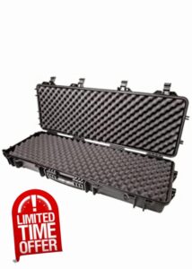 NUPROL Large Rifle Wheeled Hard Case (Wave Foam);