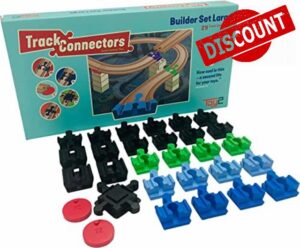 Builder Set Large | 29 Brio Duplo Connectors | Compatible with all brands