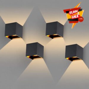 OOWOLF Outdoor Wall Lights Pack of 4