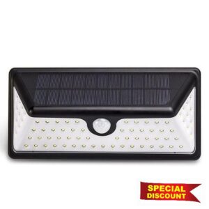 SMSOM Solar Lights Outdoor 73 LED with 3 Lighting Modes