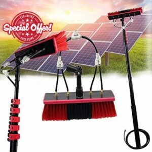 Window Cleaning Pole Cleaner Kit Water/Hose Pole Cleaning Brush Equipment Extendable 8m Outdoor Cleaning Tools Photovoltaic and Solar Panels