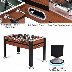 Free Standing Foosball Game with Bead Style Scoring Device