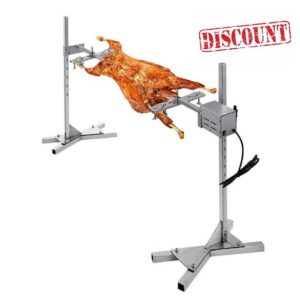 YUEWO BBQ Grill Rotisserie Kit Up to 70KG Pig Spit Rotisserie Grill Heavy Duty for Pig Rotisserie Hog Lamb Outdoor Party Campfire