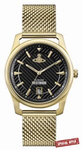 Vivienne Westwood Mens Analogue Classic Quartz Watch with Stainless Steel Strap VV185BKGD