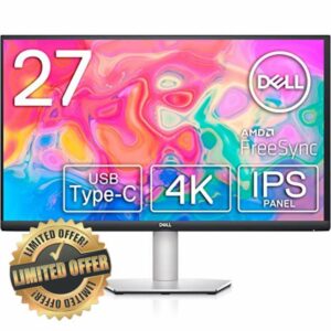 Dell S2722QC 27-inch 4K UHD 3840 x 2160 60Hz Monitor