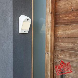 CGC White Camera CCTV Wall LED Light Security Motion Sensor Intelligent Smart Home Outdoor Garden Patio Porch Door App Control
