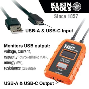 USB-A and USB-C Digital Meter for Voltage