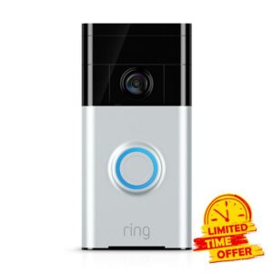 Ring 88RG000FC01 Wi-Fi Enabled Video Doorbell - Satin Nickel