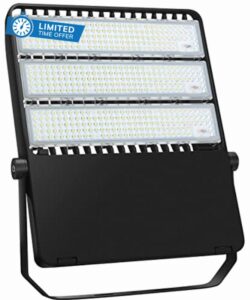 LEDMO 300W High Power LED Stadium Floodlights for Outdoor Sports Field Parking Lot Industrial Lighting