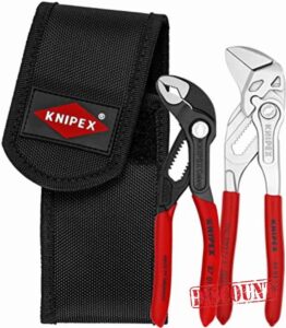 Knipex Mini pliers set in belt tool pouch 2 parts (self-service card/blister) 00 20 72 V01