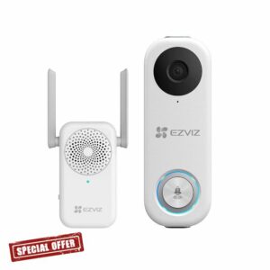 EZVIZ Wired Video Doorbell Camera Kit with Chime