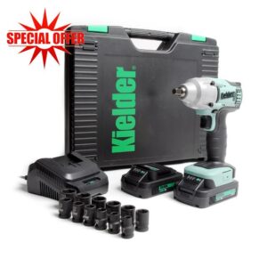 Kielder KWT-002-23 18V Brushless Cordless 3/8" Compact Impact Wrench Kit
