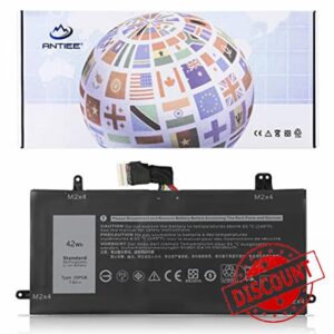 ANTIEE 42Wh J0PGR Laptop Battery Compatible with Dell Latitude 12 5285 5290 2-in-1 Series Notebook 0J0PGR JOPGR 1WND8 X16TW 0X16TW 0FTH6F FTH6F 7.6V 5250mAh 4-Cell