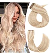 18inch Clip in Hair Extensions Real Human Hair 8 Pieces Updated Volume 80g 100% Remy Hair #4 Medi...