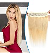 One Piece Clip in Hair Extension #06 Light Brown Real Remy Hair Straight 3/4 Full Head (12inch-70...