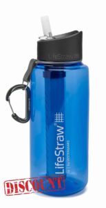 LifeStraw Go 1L Water Bottle with Filter; 1L; Blue