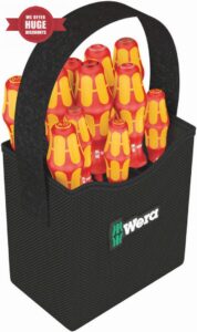 Wera Kraftform 2go 100 VDE 1000v screwdriver Set In Tool Quiver