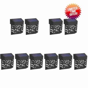 Uonlytech 10pcs Mail for Led Deck Lights Rgb Outdoor Color Corridor Lamp Flood Lighting Solar Motion Light Security Wall Fence Dual Powered Small Shape Garden Warm Wireless