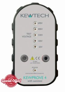 Proving Unit Kewprove4 Tests at 5 Levels 50v 100v 230v 400v & 690v Suitable for All Brands of Two Pole Testers & Multimeters.