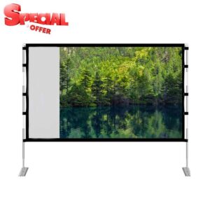 Video Projection Screens with Stand Foldable Portable Movie Screen