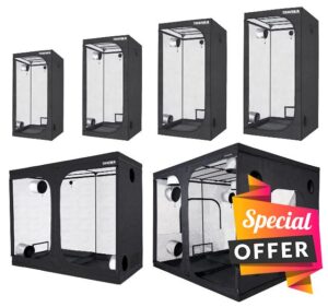 TRAFIKA Indoor Grow Tent 95x47x79” (240x120x200cm) / GROW TENT/GROW BOX/Indoor Grow Tent/Hydroponic Grow Tent/Mylar premium 97% Reflectance