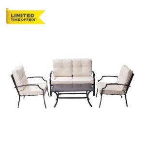 Teamson Home 4 Piece Outdoor Garden Furniture