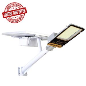 HYTC 3000W 3500W 4000W 4500W Led Solar Street Light New Rural Courtyard Country Outdoor Super Bright Waterproof High-power Engineering Street Lighting-White 3000w