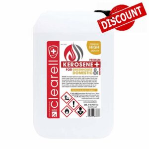 Clearell 20L | Pack of 5 | 100 Litres Premium Quality Kerosene Paraffin Heater Heating Oil Fuel | Compliant to BS2869C2