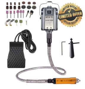 Seababyhouse 1000W Rotary Tool Flex Shaft Electric Hanging Grinder Carver
