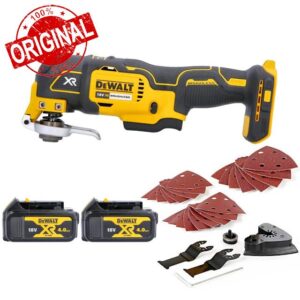 DEWALT DCS355N Oscillating Multi-Tool 18V Cordless Brushless 2 x 4Ah Batteries