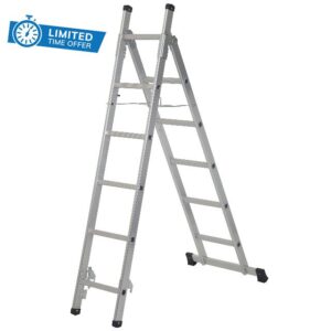 Werner 3 in 1 Aluminium Combination Ladder Multi Purpose 3 Way Ladder