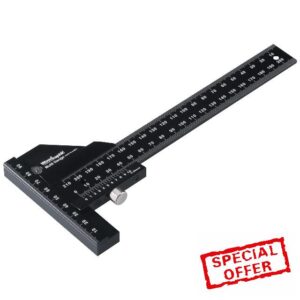 Woodraphic Professional Dual Function Vernier Calipers For Measuring And Marking Small Black