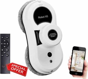 Sophinique The window cleaning robot with 5100 Pa super suction power