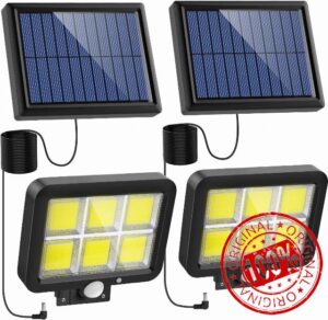 ADEM 2 PCS Solar Lights Outdoor with Motion Sensor
