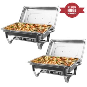 WILPREP Chafing Dish Buffet Set of 2