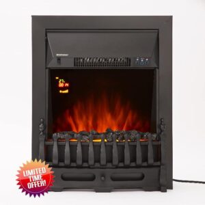 Warmlite WL45050 Whitby Inset and Free Standing Electric Fire with Adjustable Thermostat
